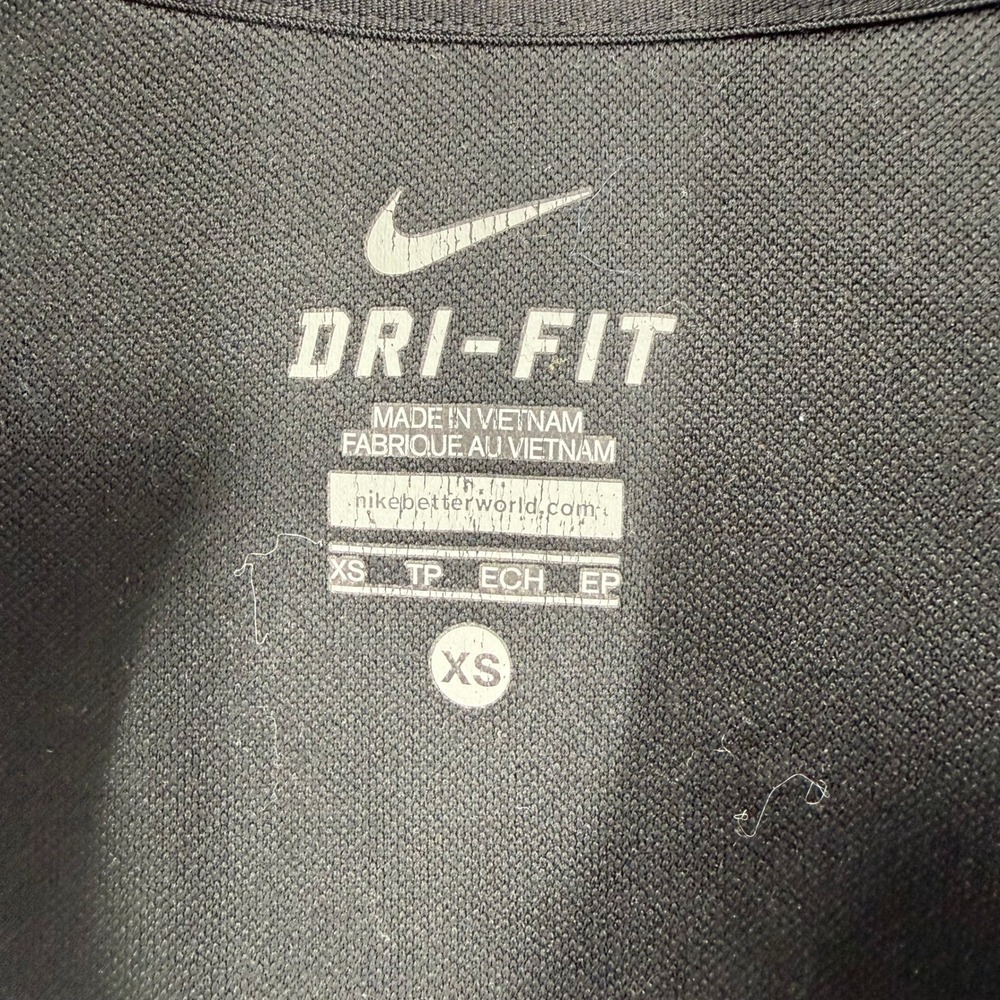 Nike Dri Fit Women's‎ Shirt Black Half Zip Athletic Top Just Do It XS Running - Picture 8 of 11